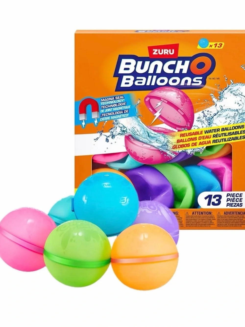 Bunch O Balloons Reusable Water Balloons - Multi Color (13 Pack)
